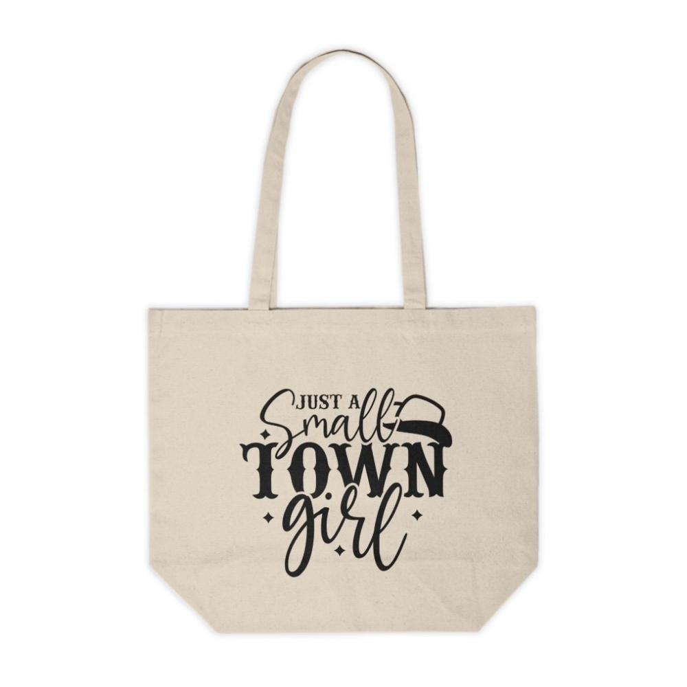 Just A Small Town Girl Custom Canvas Tote Bag